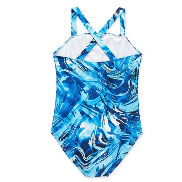Swim Girls Tie Dye One Piece Swimsuit - Picture 2 of 2